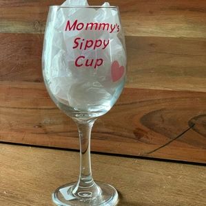 Mommys sippy cup wine glass